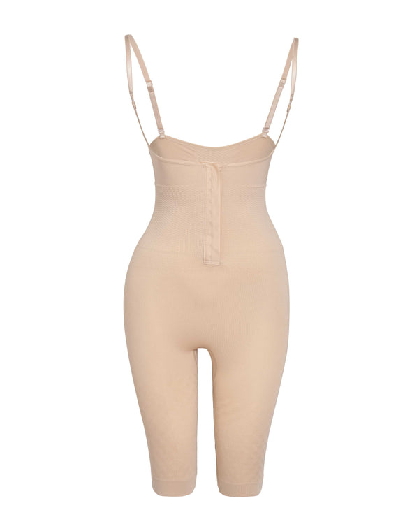 # Ultra-Firm Front with Hooks Open Breast Bodysuit with Above-the-knee Short