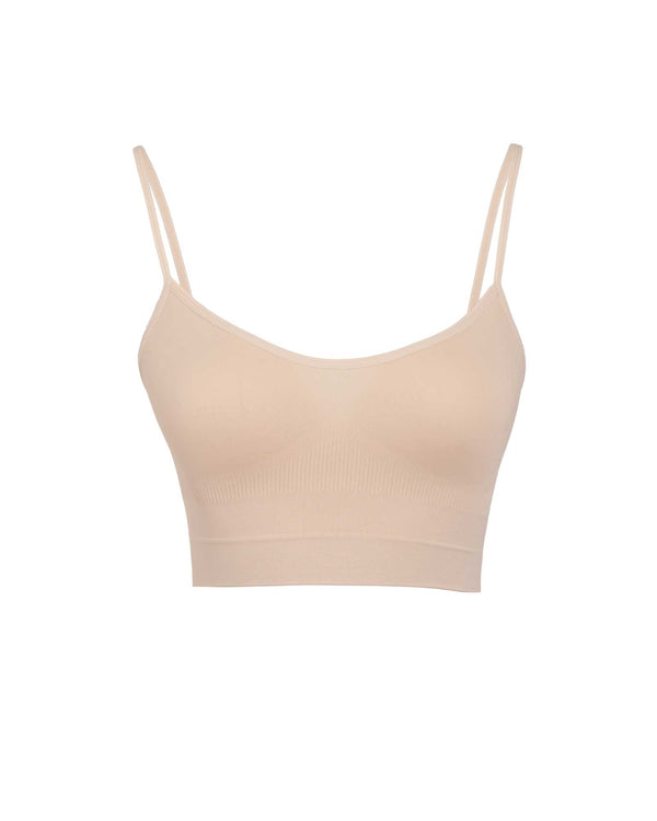 # Soft Seamless Thin Strap Bustier Bra